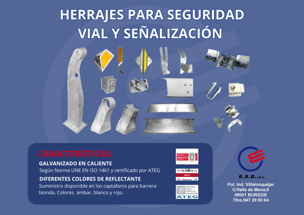 Herrajes para Señalización y Seguridad Vial