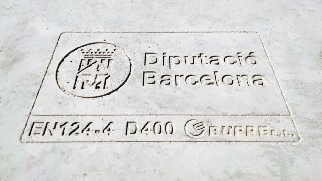 tapas antirrobo de hormigón personalizadas, de tipo D-400